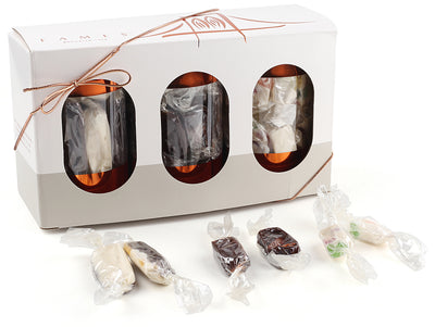 3-Pack Gift Set - Individually Wrapped Holiday Candy.  Fames Chocolate