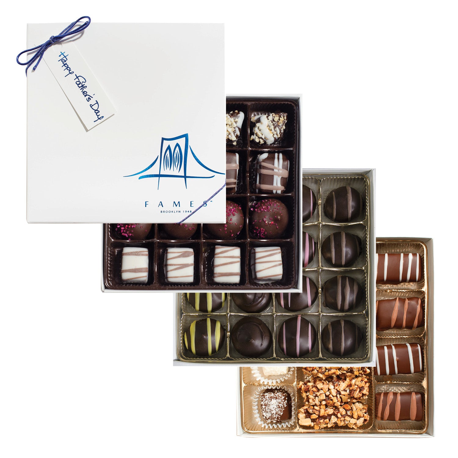Chocolate Gift box - 3 Pack, Dairy Free, Kosher.  Fames Chocolate   