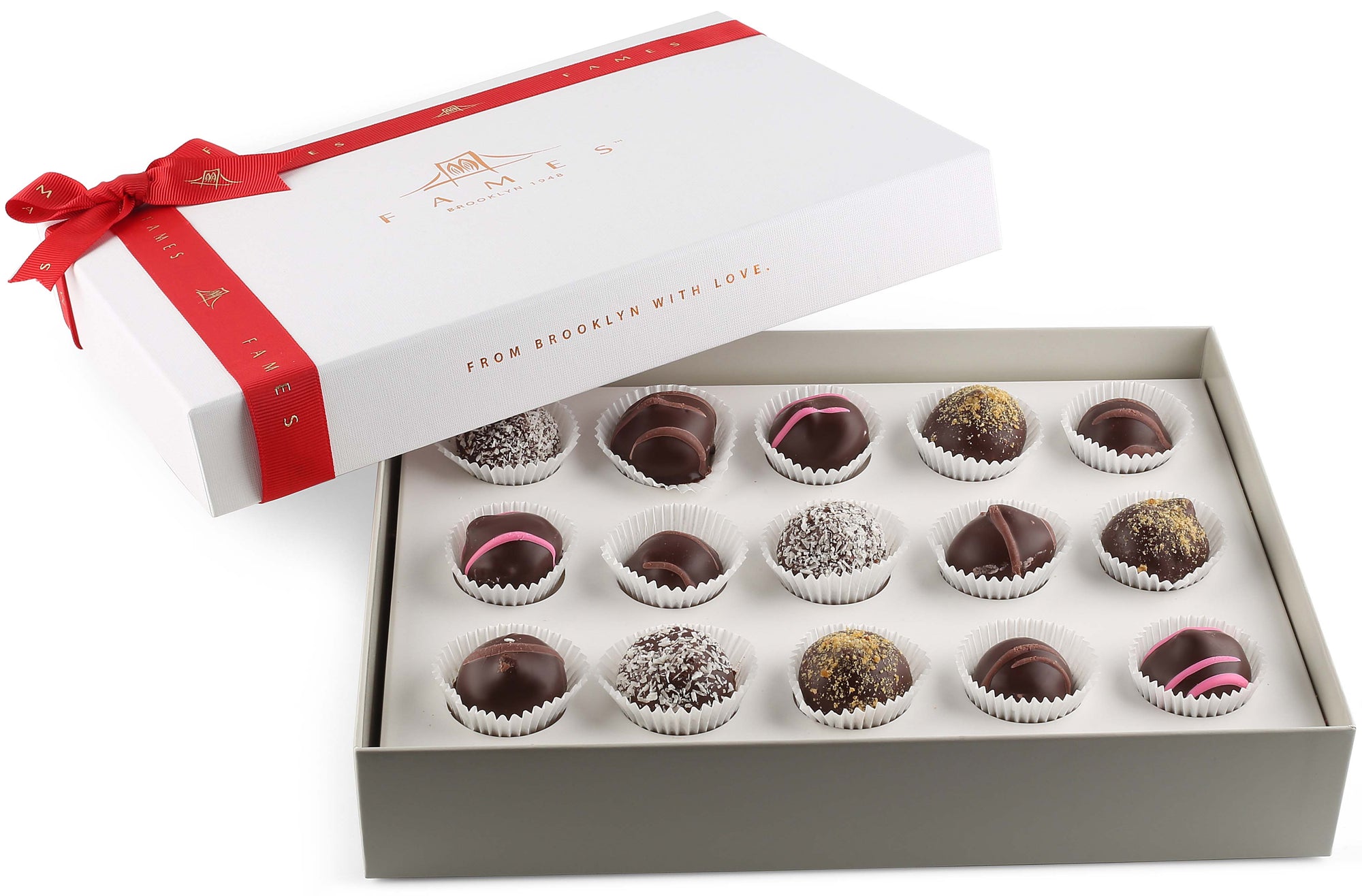 Luxury Box of Assorted Chocolates.  Fames Chocolate   