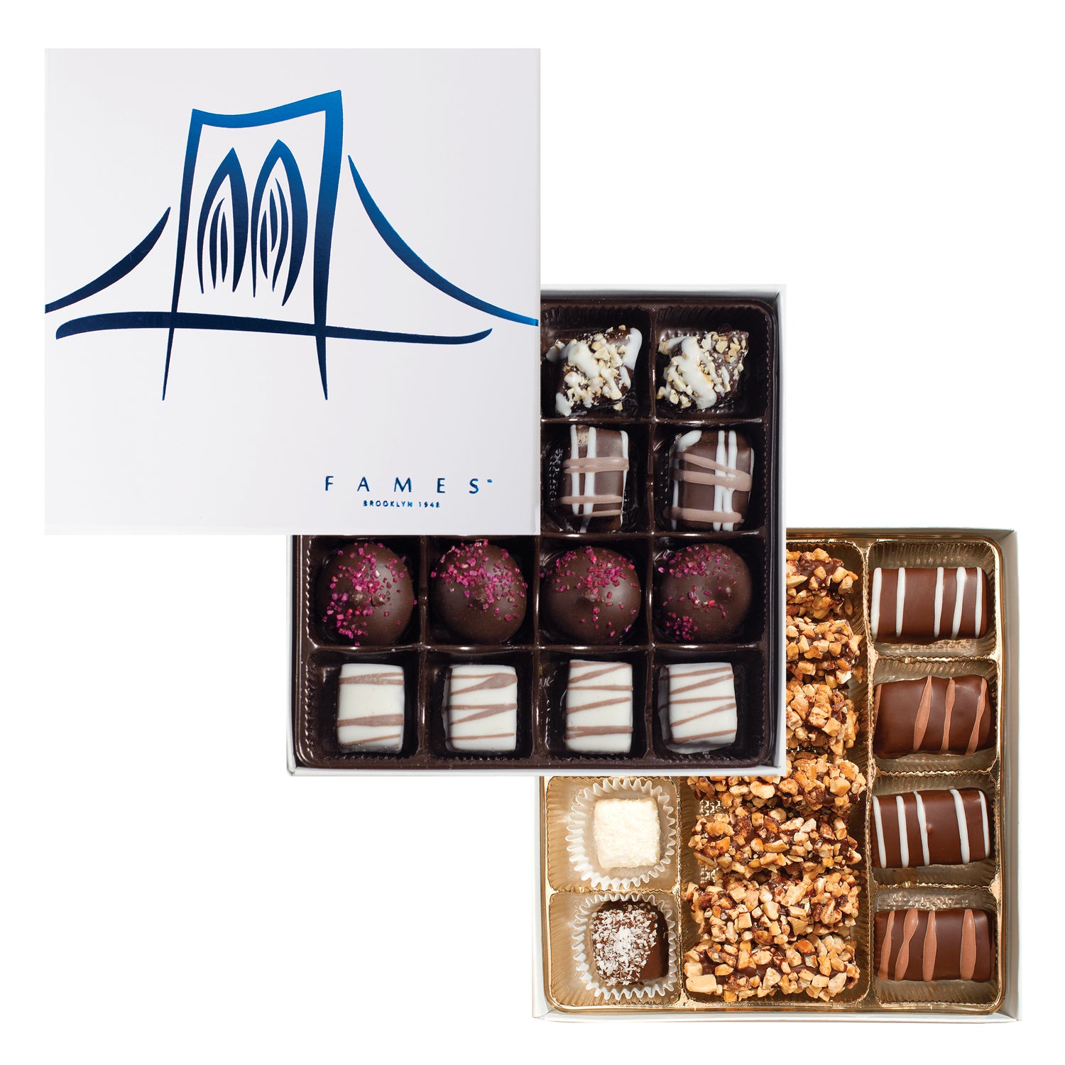 Fames Chocolate Gift Box - Double The Love (31pc), Kosher, Dairy Free.  Fames Chocolate   