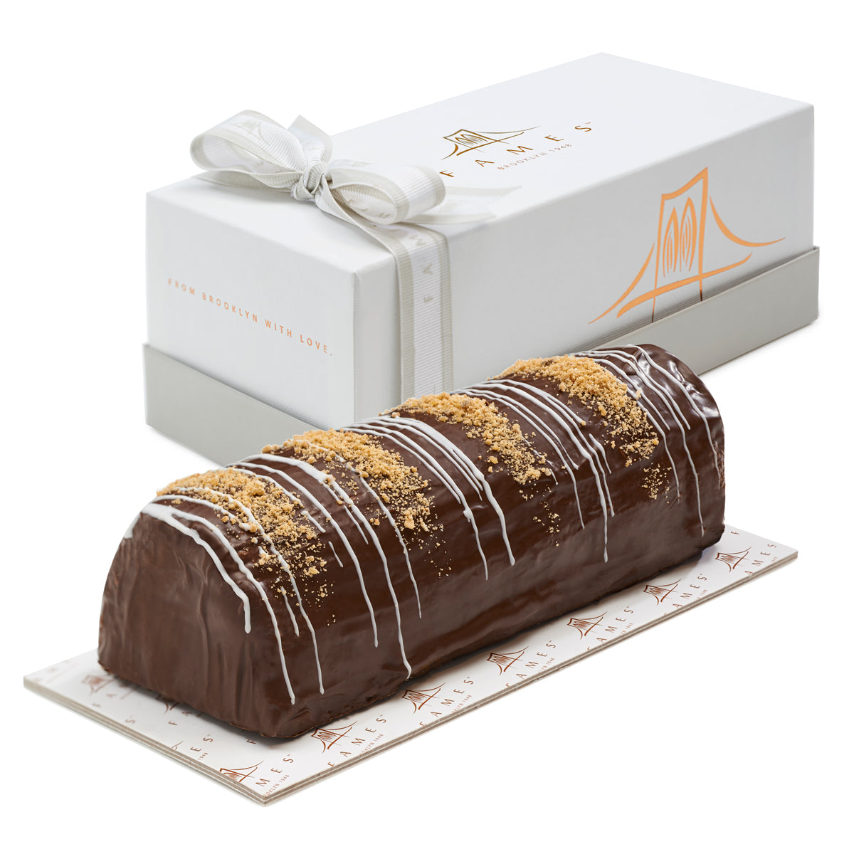 Fames Truffle Halva Log In Gift Box  Fames Chocolate   