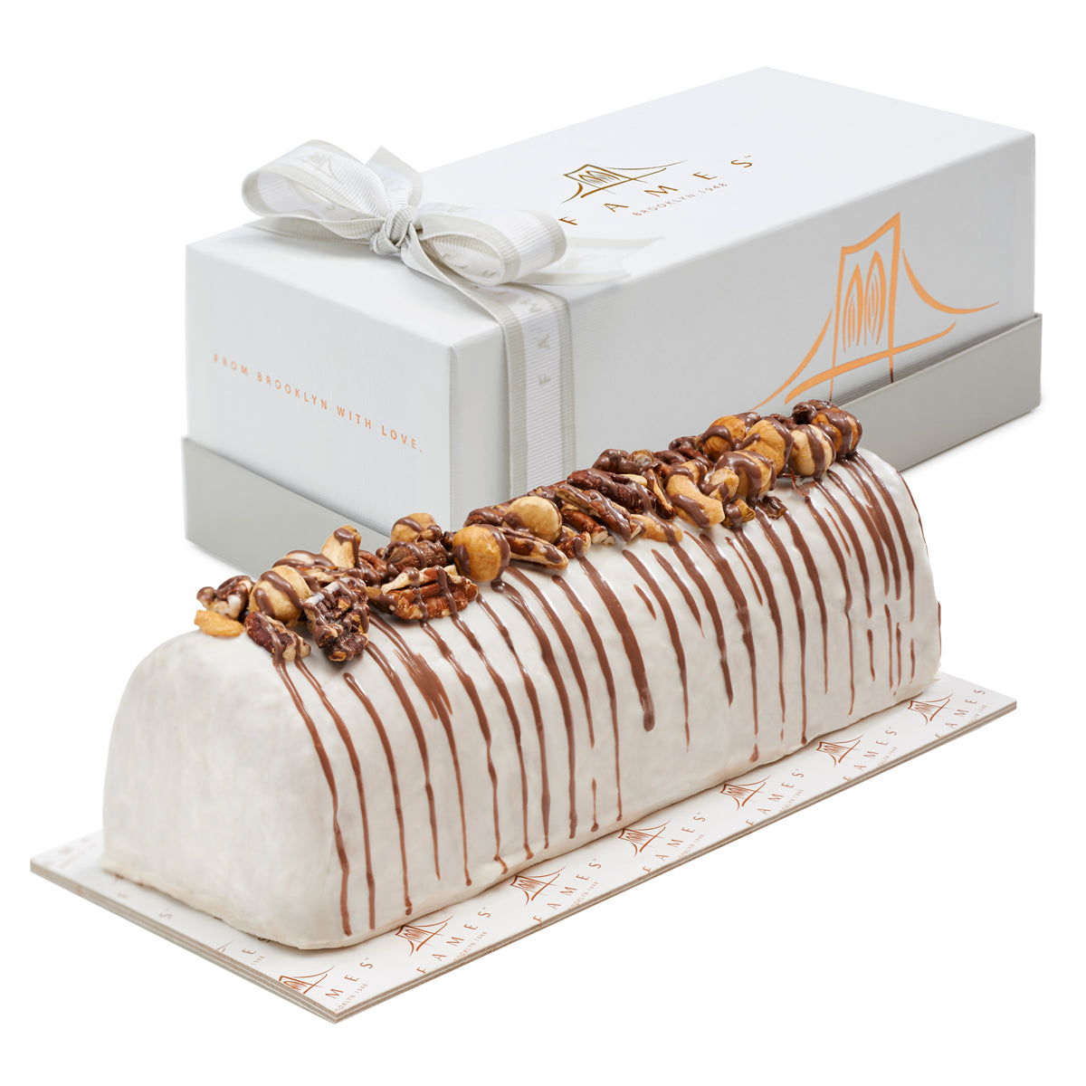 Fames Vanilla Nutty Halva Log In Gift Box  Fames Chocolate   