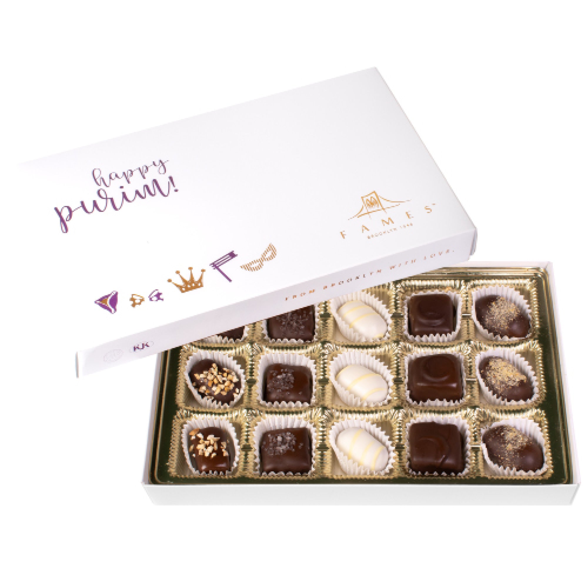 Happy Purim Chocolate Gift Box