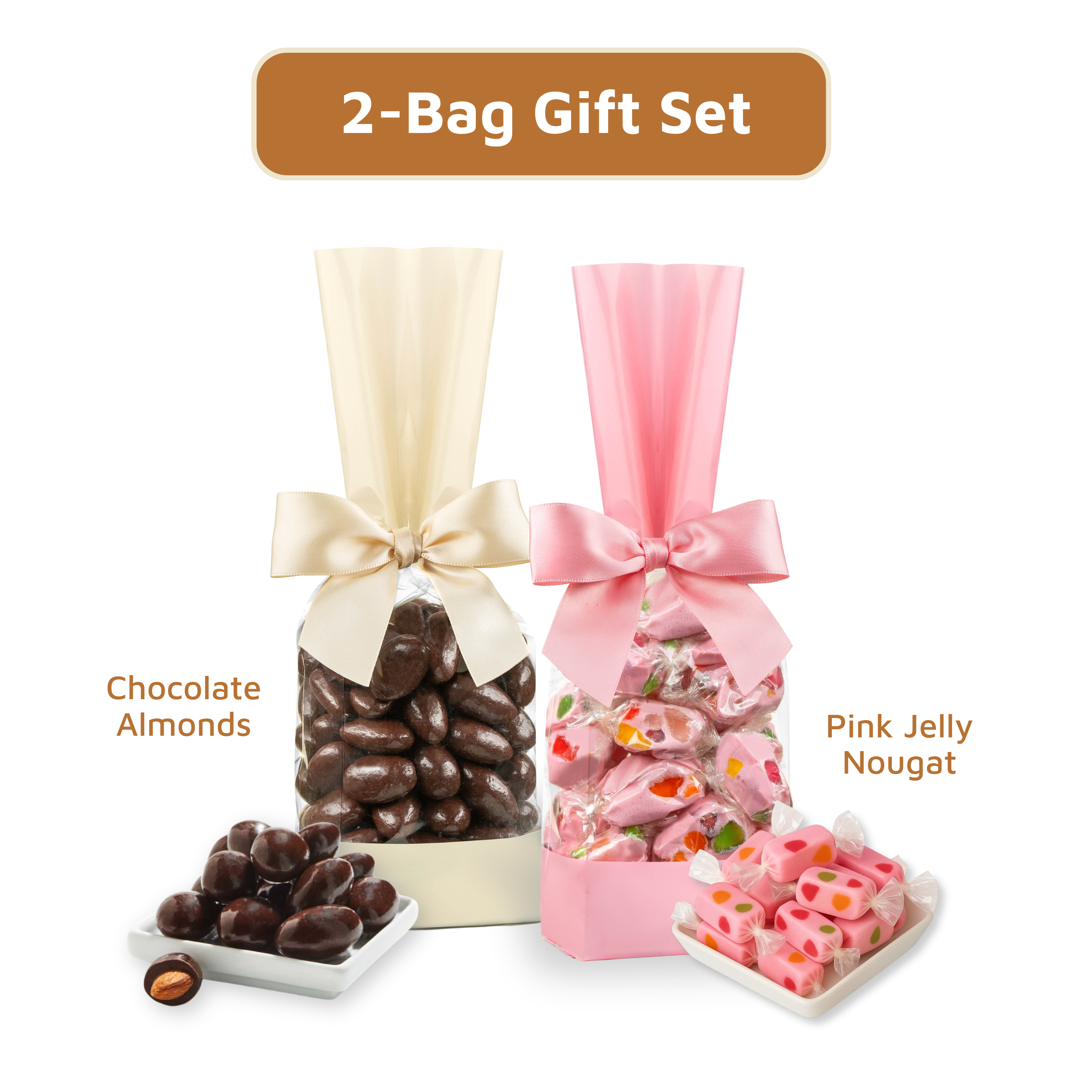 A Sweet Hug in Every Bite – Chocolate & Pink Nougat Duo
