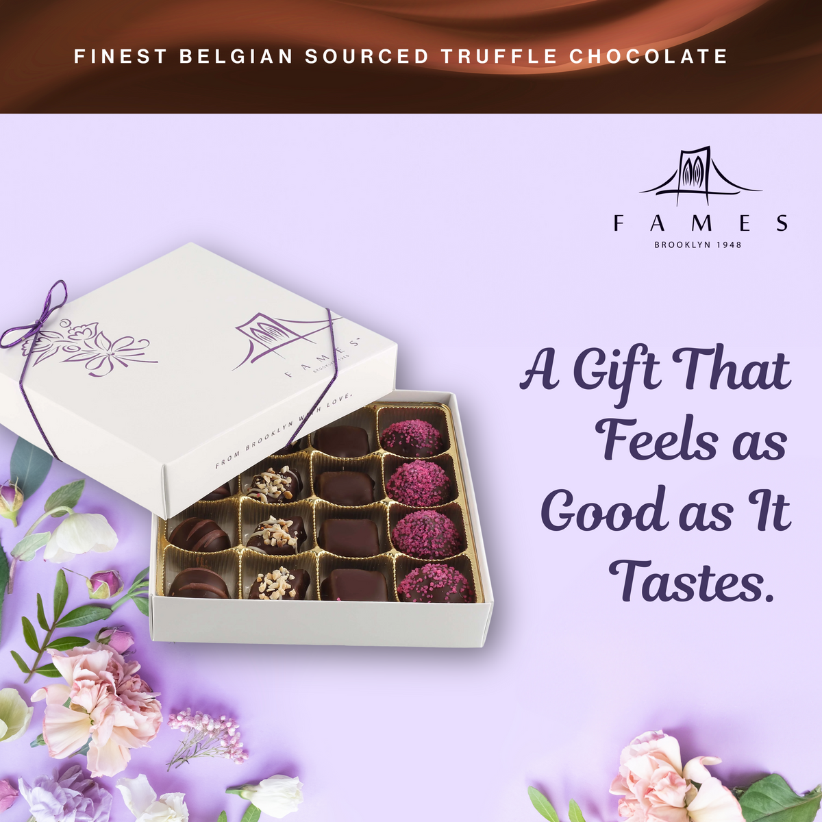 Mother&#39;s Day Chocolate Gift Box, 16 Count, Kosher, Dairy Free.