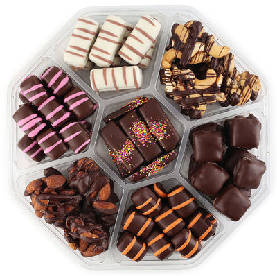 Gourmet Chocolate Gift, Handcrafted Deluxe Chocolates, Kosher, Dairy Free.  Fames Chocolate