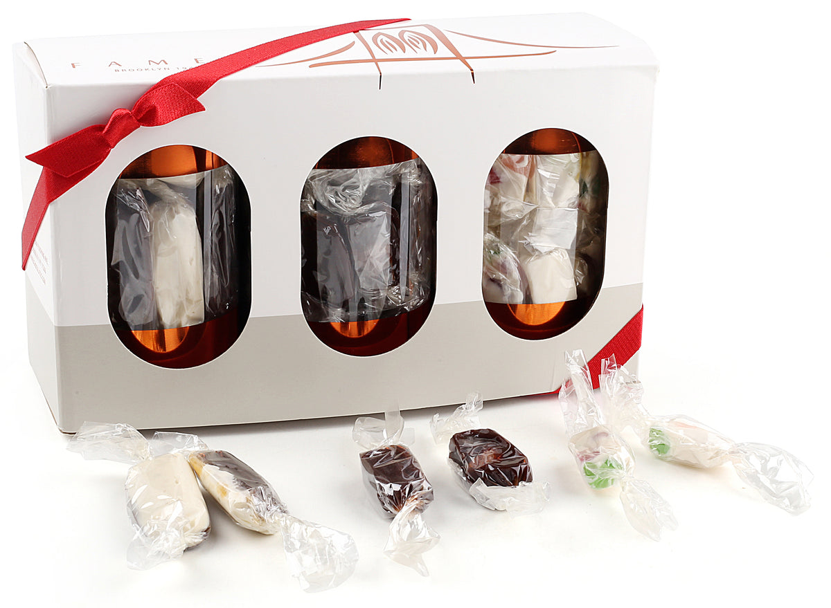 3-Pack Gift Set - Individually Wrapped Holiday Candy.  Fames Chocolate