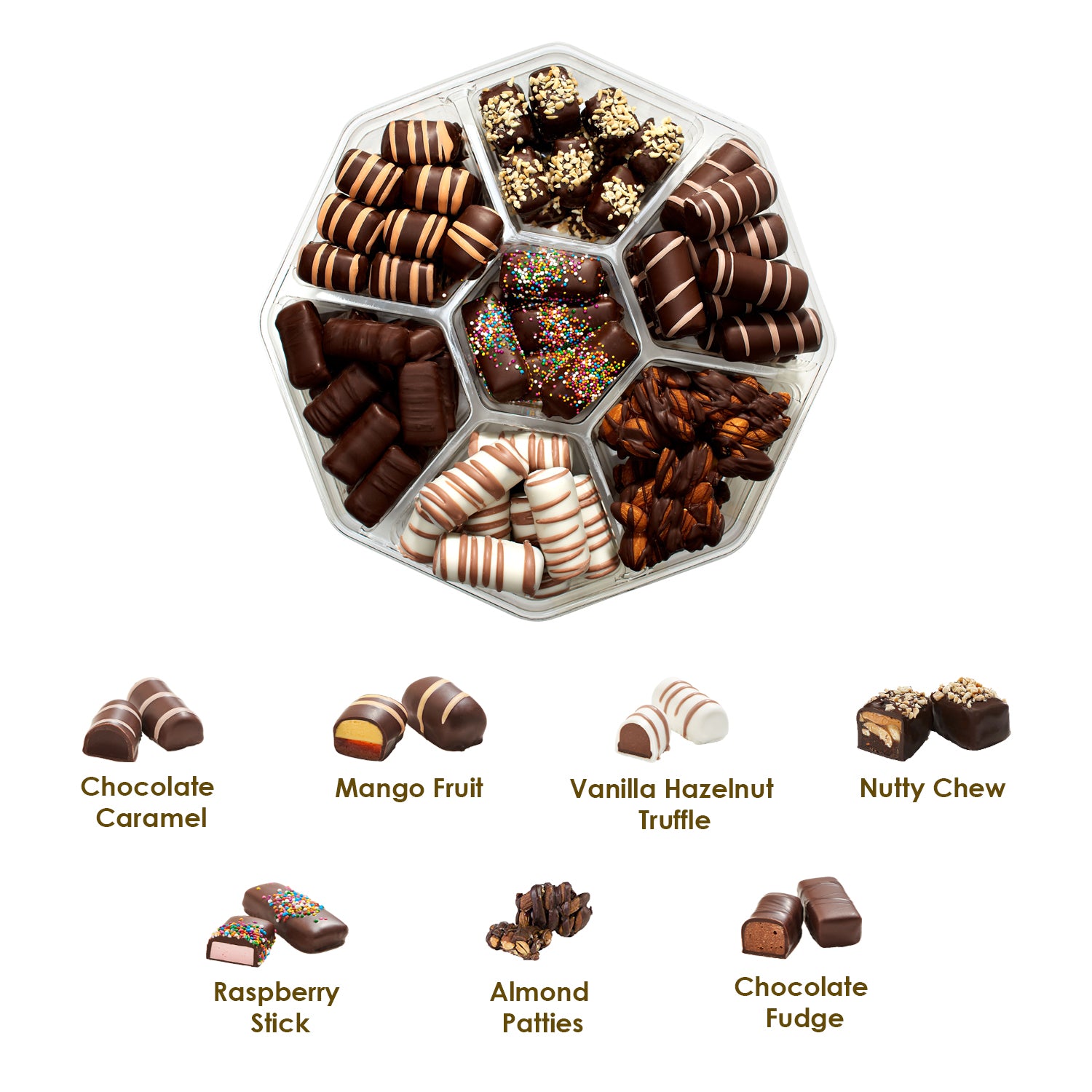 Chocolate Gift Baskets For Families - 3 Pack, Dairy Free, Kosher.