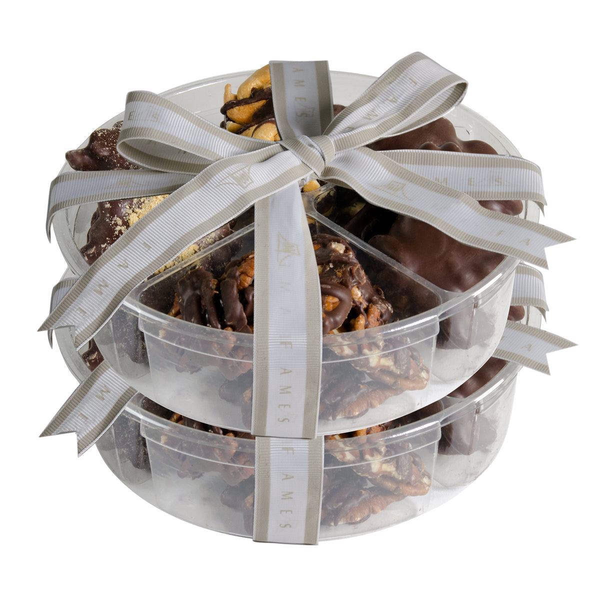 Chocolate Nuts Gift Set, Kosher, Dairy Free.  Fames Chocolate