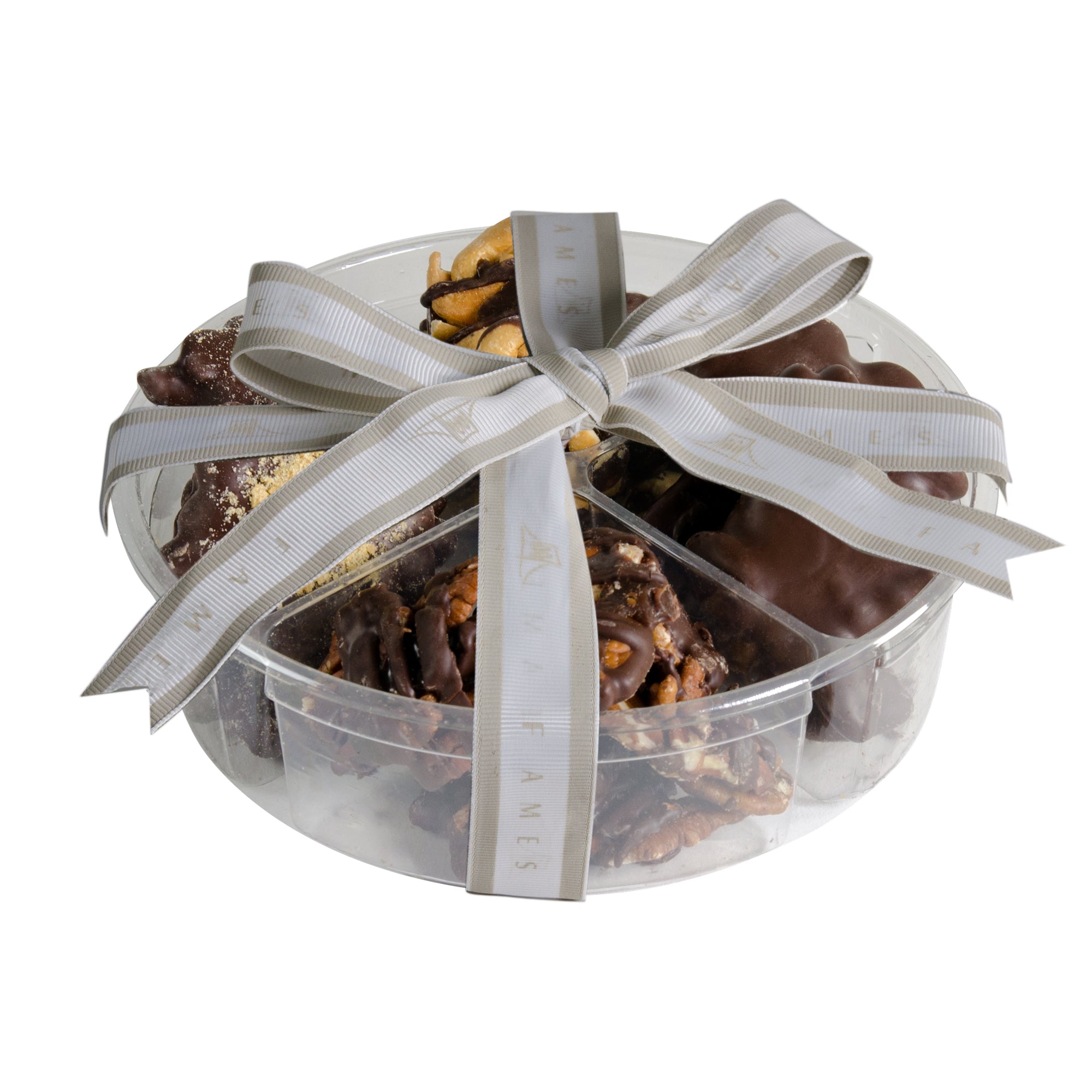 Nut Clusters Chocolate Assortment Box, Kosher, Dairy Free.  Fames Chocolate   