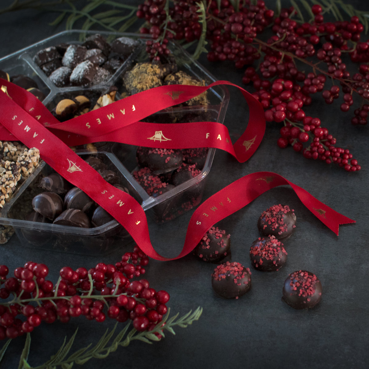 Select 7 chocolates you&#39;d like for your custom chocolate assortment, 1.50 Lb  Fames Chocolate   