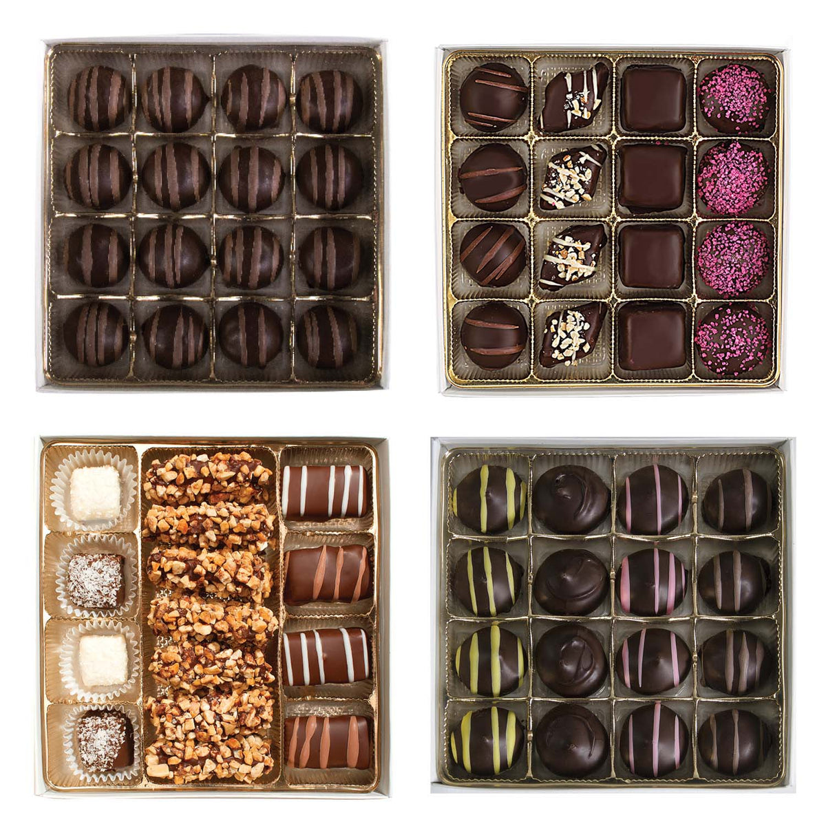 Fames Assorted Chocolate Gift Boxes, Kosher, Dairy Free.  Fames Chocolate   