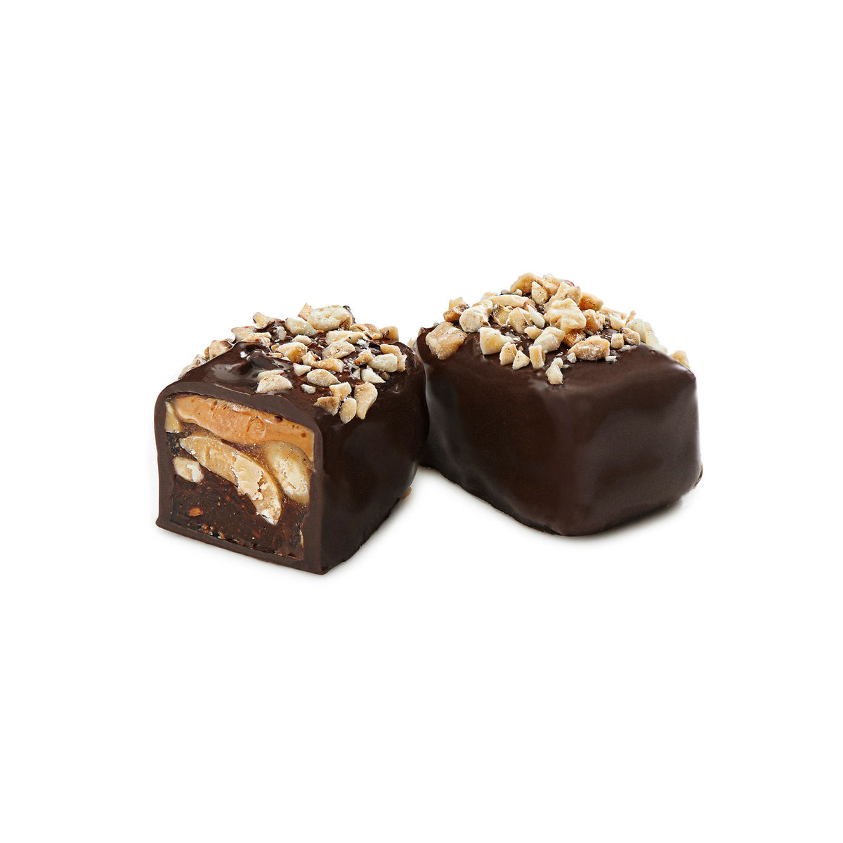 Caramel Chew Nuts.  Fames Chocolate