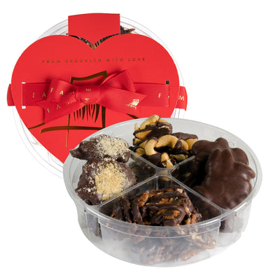 valentine nuts and chocolate gift basket