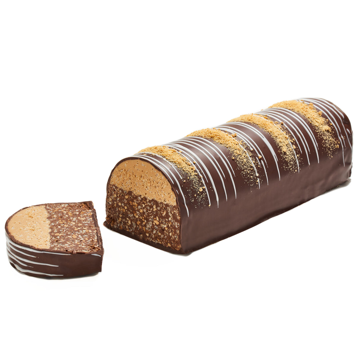 Fancy Chocolate Truffle Halva Log, Kosher  Fames Chocolate   