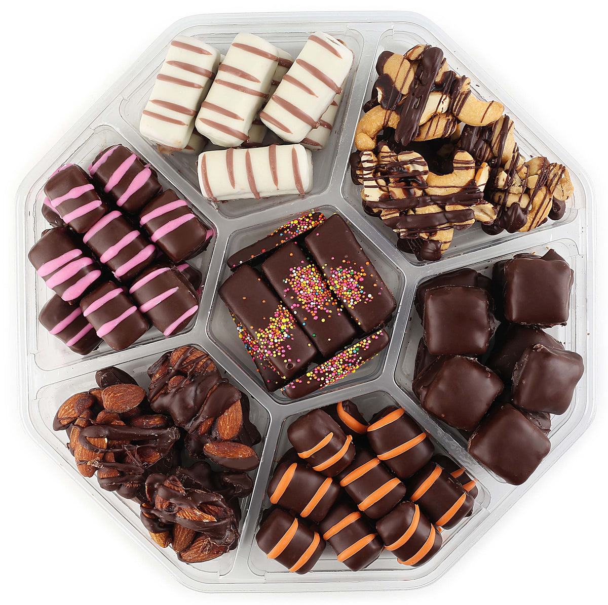 Bestseller Chocolate Gift Assortment, Kosher, Dairy free.  Fames Chocolate   