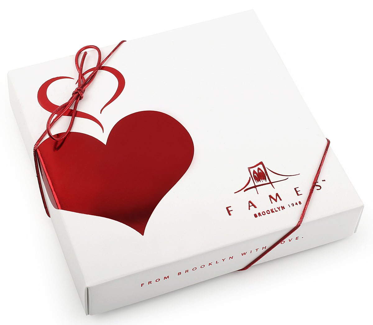 Valentine's Day Chocolate Gift Box - Gourmet  Chocolates That Everyone Loves - Kosher, Dairy Free.  Fames Chocolate