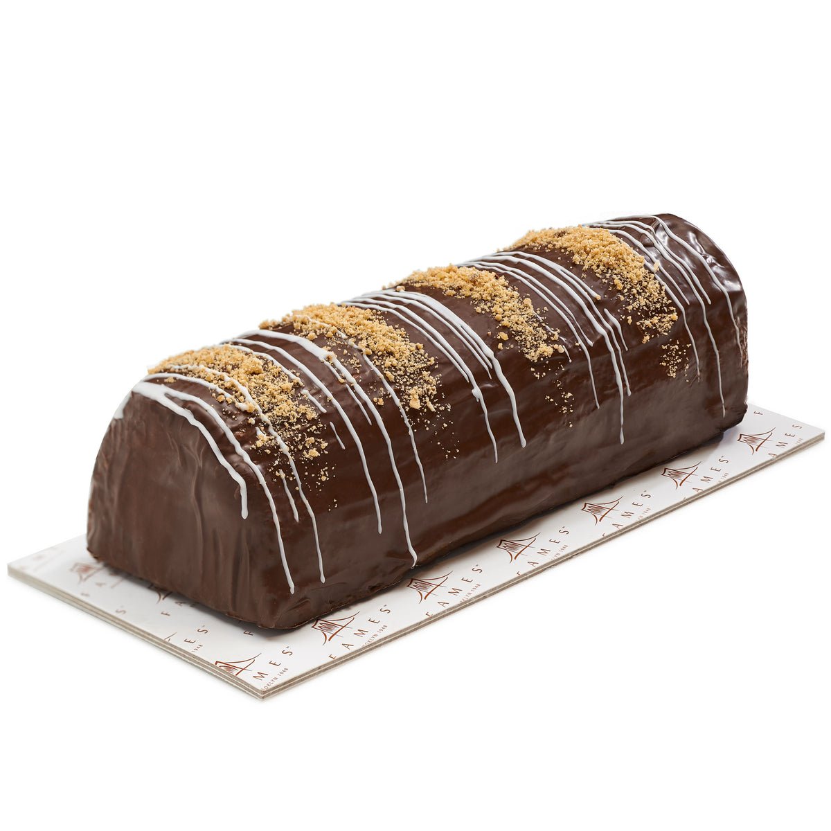 Fames Chocolates Truffle Halva Chocolate Log In Gift Box, Kosher  Fames Chocolate   