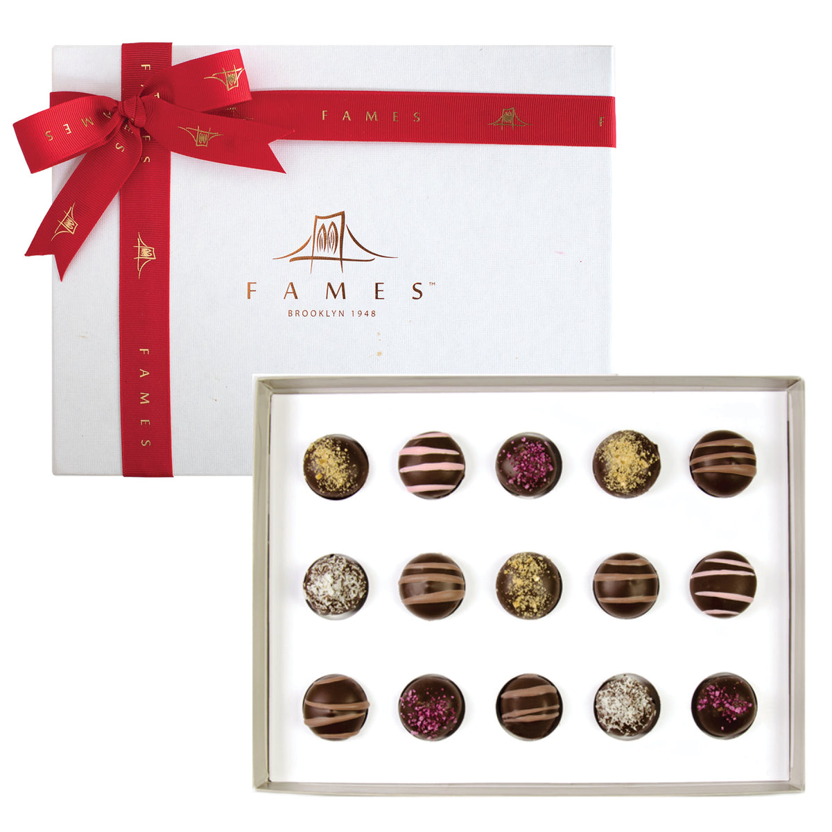 Gourmet Chocolate Gift Assortment - Kosher  Fames Chocolate   