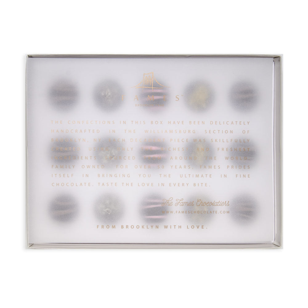 Fames Luxury Chocolate Gift Box, Kosher, Dairy Free.  Fames Chocolate   