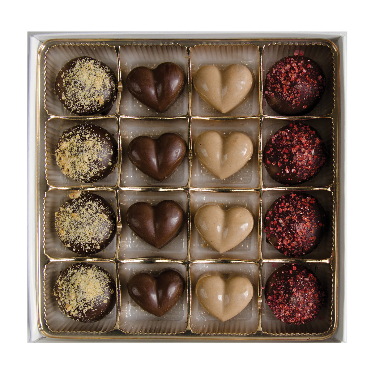 Valentine’s Day Chocolate Heart Gift Box, Handcrafted Chocolate Truffles, Kosher Dairy free.  Fames Chocolate   